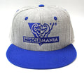 Musclemania® Cap - Royal Blue Bill, Grey Panels, Royal Blue Logo